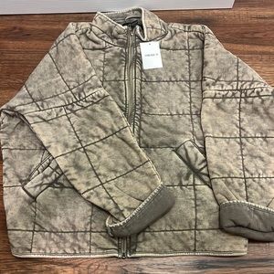 Never worn quilted over sized jacket